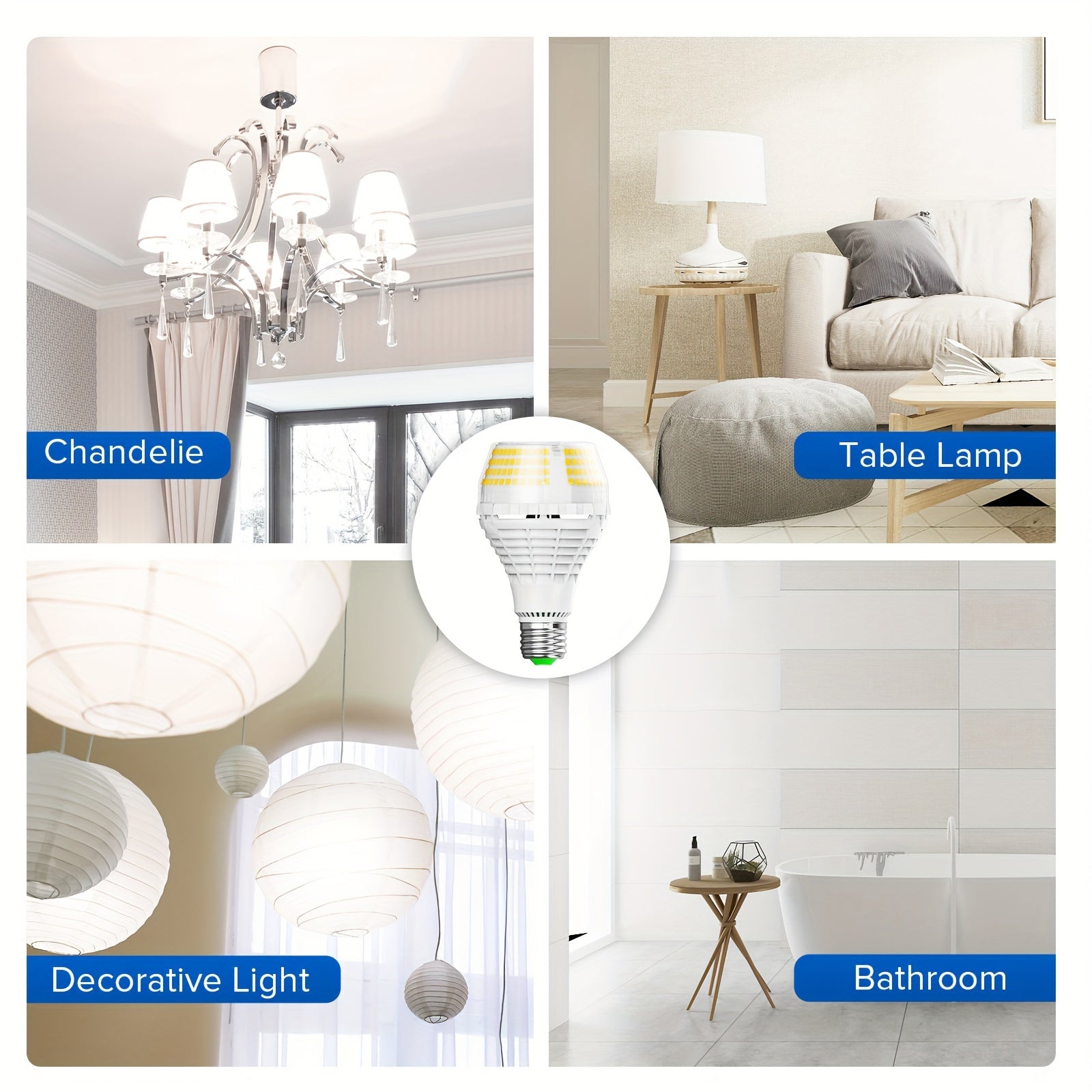 SANSI 6000LM A21 LED Light Bulb - 40 Watts (400 Watts Equiv) Super Ultra Brightness Bulb Non-Dimmable, Safe 25000H Lifespan, E26 Base, 270° Beam Angle, Perfect for Home Office Workshop