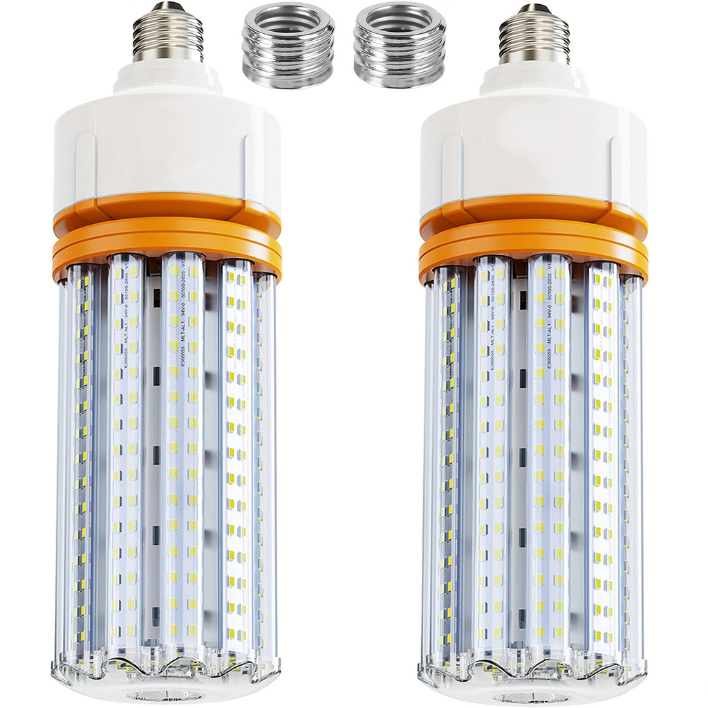 LED Corn Light Bulb, 2pcs 100W LED Corn Light Bulbs with 15000 Lumens, 5000k Daylight White Light Bulb, E26\u002FE39 Medium-sized Mogul Base, Used for Large-area Lighting Fixtures In Indoor Garages, Warehouses, And Other Places That Require Lighting