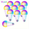 2\u002F4\u002F8\u002F10pcs Smart Bulbs, RGBCW Wi-Fi Color Changing LED Bulbs Compatible with Alexa and Google Home Assistant, A19 E26 9W 800LM Multicolor Bulbs, No Hub Required