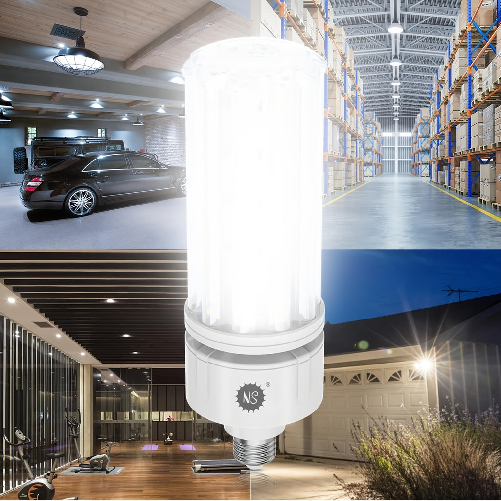 LED Corn Light Bulb, 2pcs 100W LED Corn Light Bulbs with 15000 Lumens, 5000k Daylight White Light Bulb, E26\u002FE39 Medium-sized Mogul Base, Used for Large-area Lighting Fixtures In Indoor Garages, Warehouses, And Other Places That Require Lighting