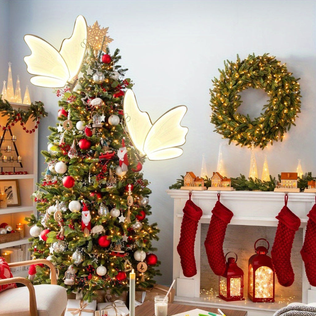 23.62x16.93inch Creative Wedding Butterfly LED Floor Lamp Butterfly Pendant Light Romantic Engagement Anniversary And Wedding Christmas Decoration Selection (2pcs)