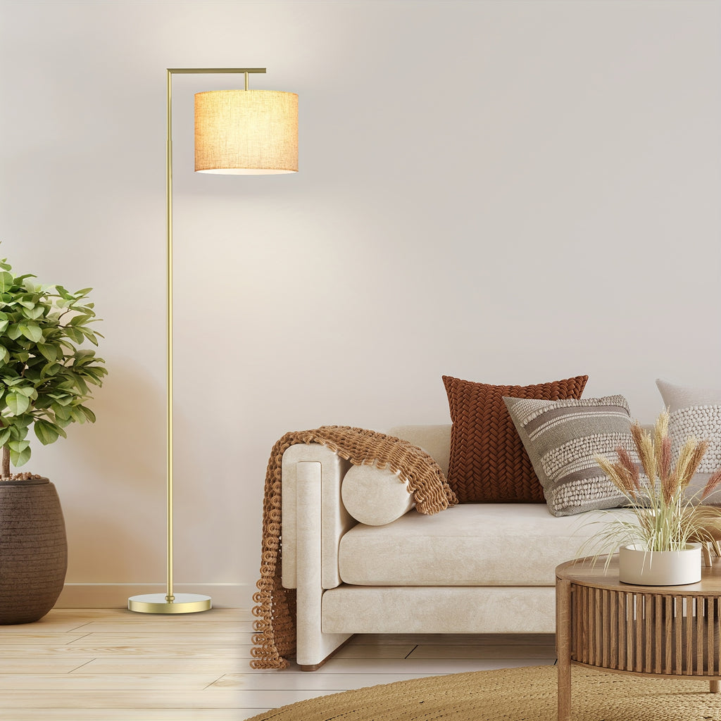 Arched\u002FArc Floor Lamp with Remote Control And Bulb Included