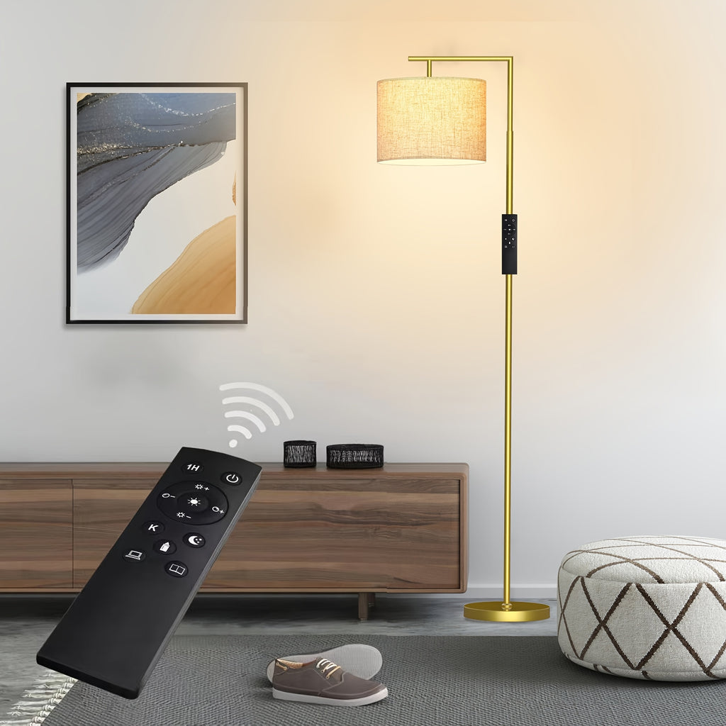 Arched\u002FArc Floor Lamp with Remote Control And Bulb Included