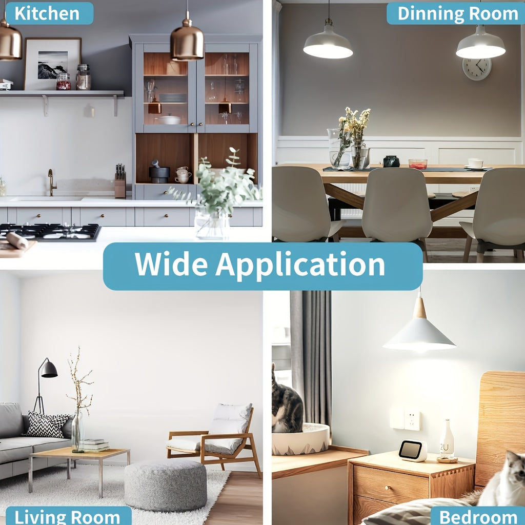 8pcs of UNITEDLUX A19 LED, 14W Equivalent to 100W Replacement, 120V E26 Base, CRI 80+, 1500 Lumens, Non-Dimmable, Suitable for Home Use, Daylight 5000K And Warm White 3000K