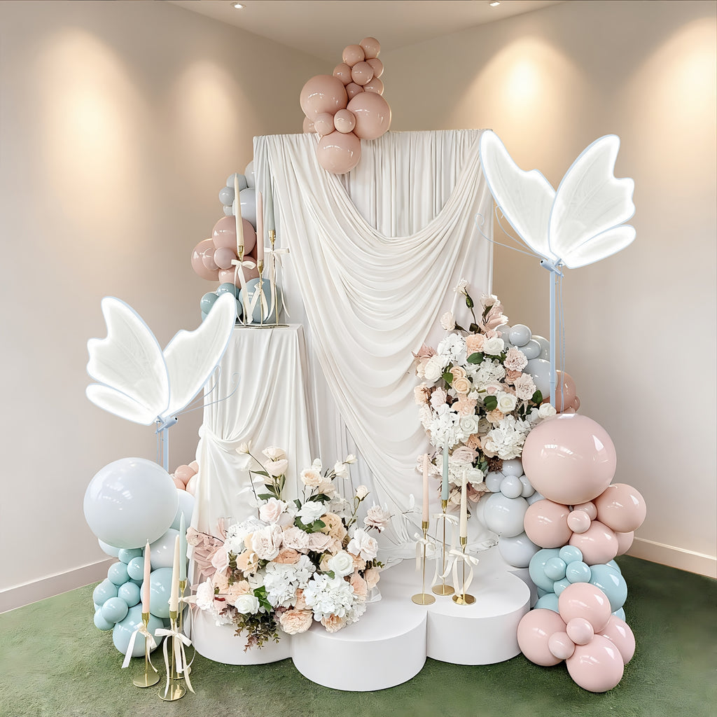 23.62x16.93inch Creative Wedding Butterfly LED Floor Lamp Butterfly Pendant Light Romantic Engagement Anniversary And Wedding Christmas Decoration Selection (2pcs)
