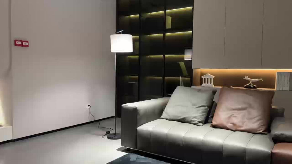 Arched\u002FArc Floor Lamp with Remote Control And Bulb Included